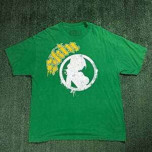 Vintage Y2K Skin Industries Green Graphic T-Shirt Men's Size XL